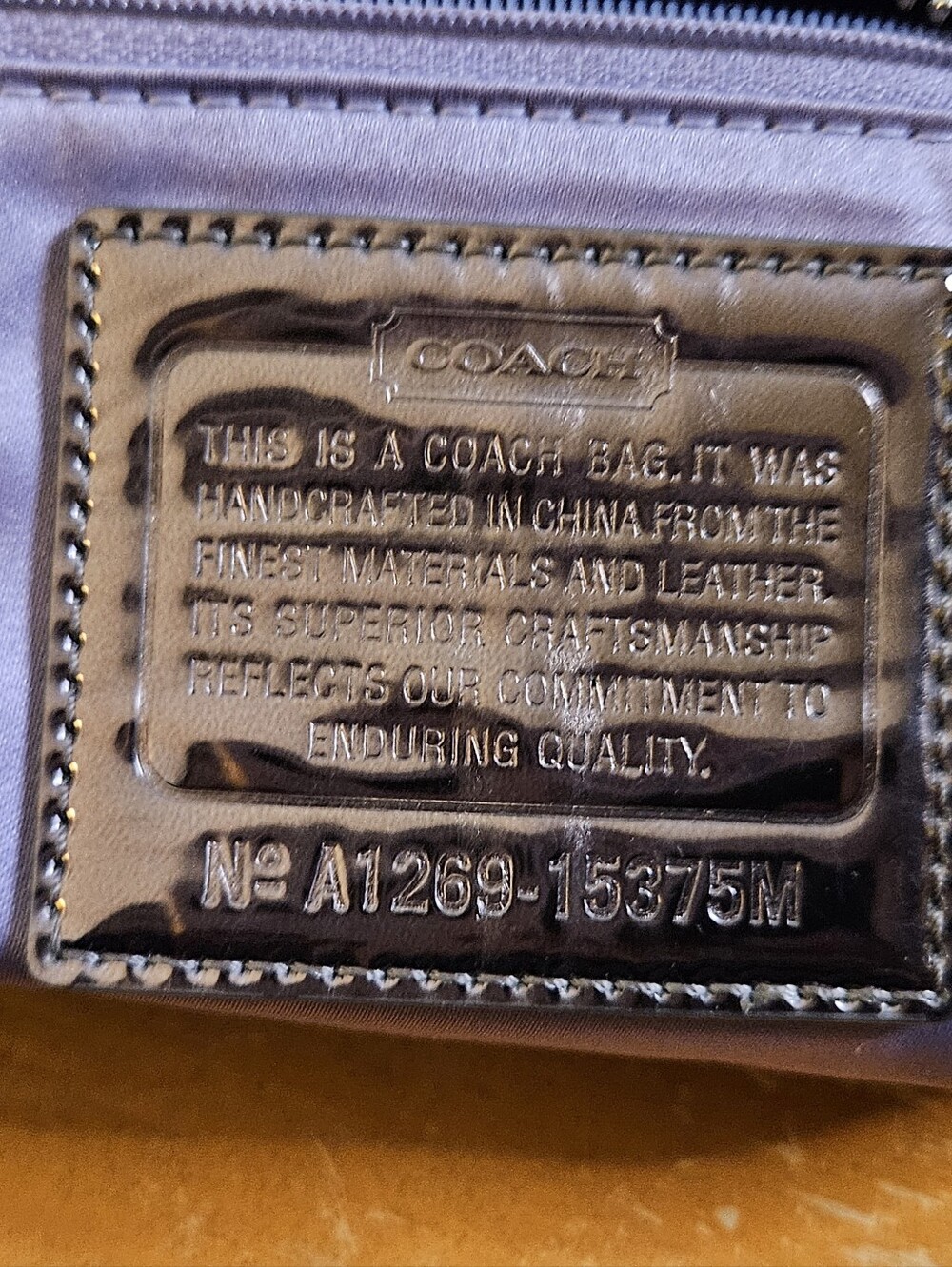 Coach Poppy Glam Tote in Denim - Picture 12 of 13